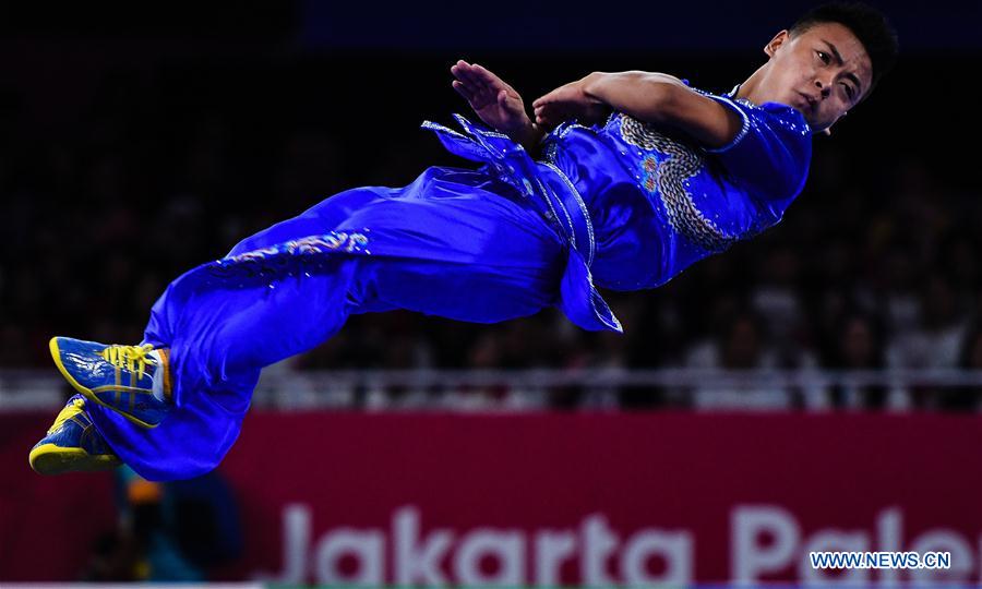 (SP)INDONESIA-JAKARTA-ASIAN GAMES-WUSHU-MEN&rsquo;S CHANGQUAN