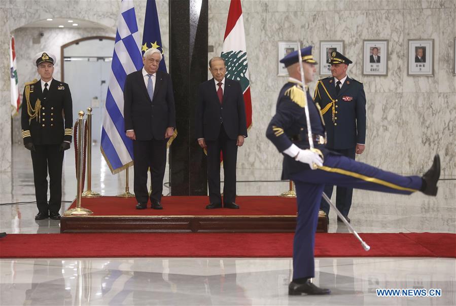 LEBANON-BEIRUT-GREEK PRESIDENT-VISIT