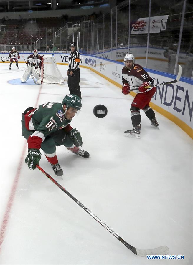 (SP)LATVIA-RIGA-HOCKEY-RAILWAYS CUP-AK BARS VS AVTOMOBILIST