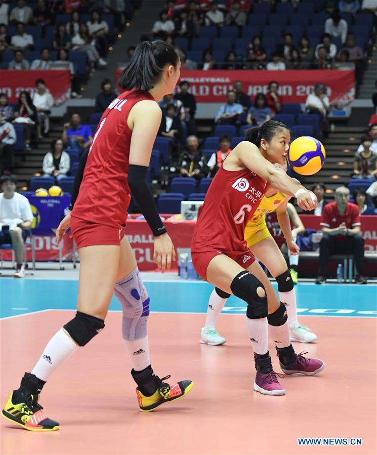 (SP)JAPAN-SAPPORO-VOLLEYBALL-WOMEN'S WORLD CUP-CHN VS BRA