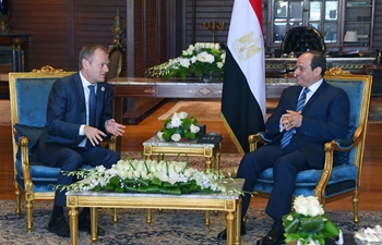 Egypt&lsquo;s Sisi meets with Donald Tusk in Sharm el-Sheikh, Egypt