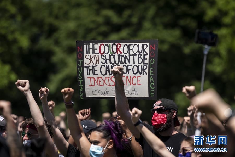(國際)(10)美國民眾繼續舉行游行示威抗議種族歧視